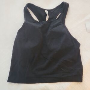 Lululemon Ebb To Street Cropped Tank. Size 8. Black.